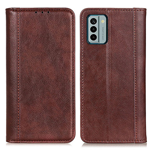 Funda de Cuero Cartera con Soporte Carcasa D03Y para Nokia G22 Marron