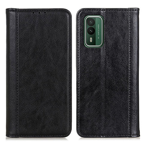 Funda de Cuero Cartera con Soporte Carcasa D03Y para Nokia XR21 Negro