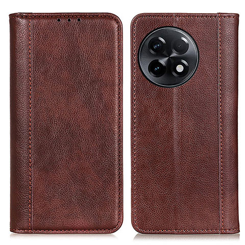 Funda de Cuero Cartera con Soporte Carcasa D03Y para OnePlus 11R 5G Marron