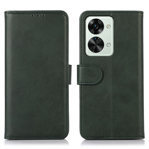 Funda de Cuero Cartera con Soporte Carcasa D03Y para OnePlus Nord 2T 5G Verde