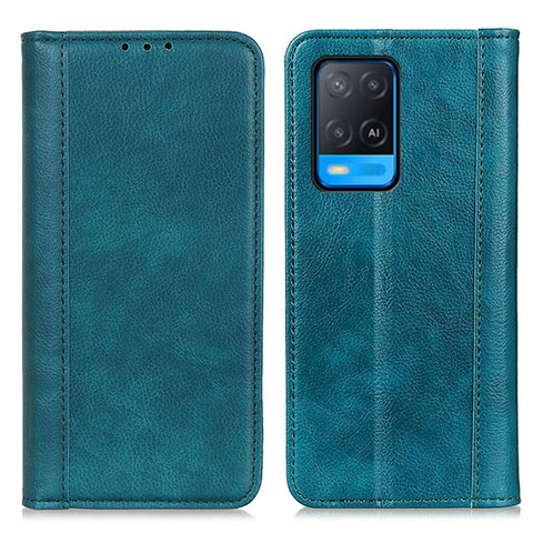 Funda de Cuero Cartera con Soporte Carcasa D03Y para Oppo A54 4G Verde