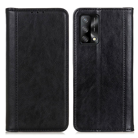 Funda de Cuero Cartera con Soporte Carcasa D03Y para Oppo F19s Negro