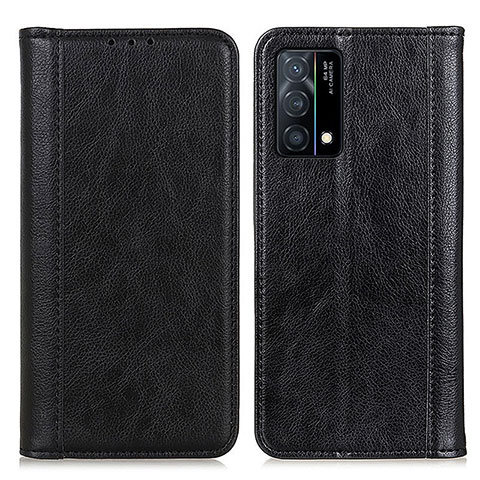 Funda de Cuero Cartera con Soporte Carcasa D03Y para Oppo K9 5G Negro