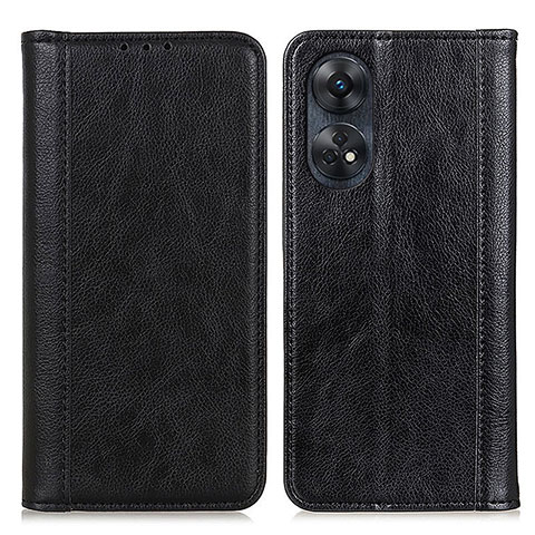 Funda de Cuero Cartera con Soporte Carcasa D03Y para Oppo Reno8 T 4G Negro