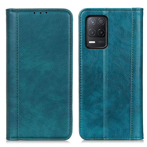 Funda de Cuero Cartera con Soporte Carcasa D03Y para Realme 8 5G Verde