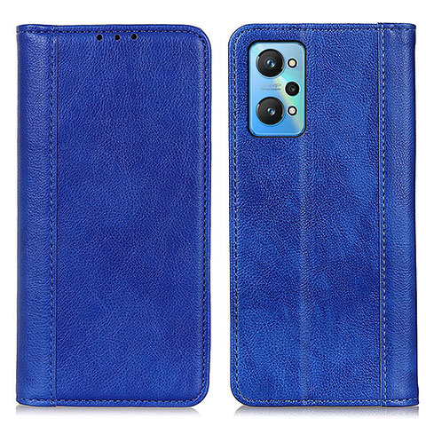 Funda de Cuero Cartera con Soporte Carcasa D03Y para Realme GT Neo2 5G Azul