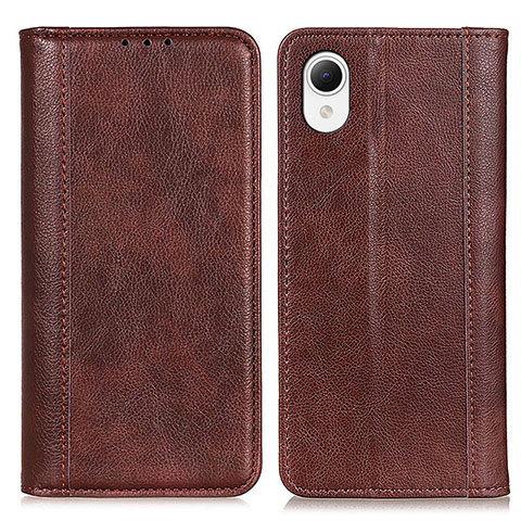 Funda de Cuero Cartera con Soporte Carcasa D03Y para Samsung Galaxy A23e 5G Marron