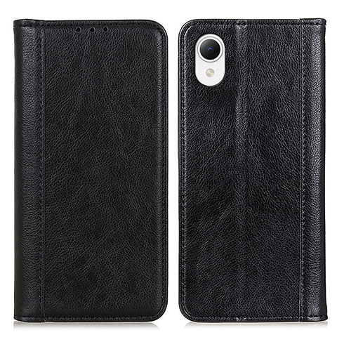 Funda de Cuero Cartera con Soporte Carcasa D03Y para Samsung Galaxy A23e 5G Negro