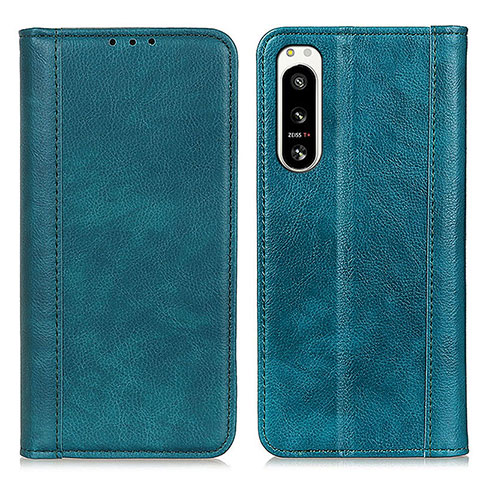 Funda de Cuero Cartera con Soporte Carcasa D03Y para Sony Xperia 5 IV Verde