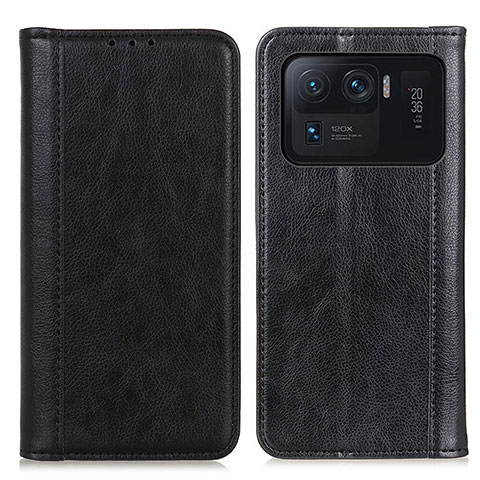 Funda de Cuero Cartera con Soporte Carcasa D03Y para Xiaomi Mi 11 Ultra 5G Negro