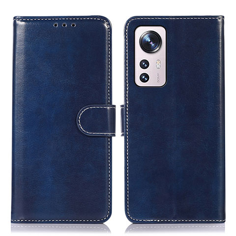 Funda de Cuero Cartera con Soporte Carcasa D03Y para Xiaomi Mi 12 5G Azul