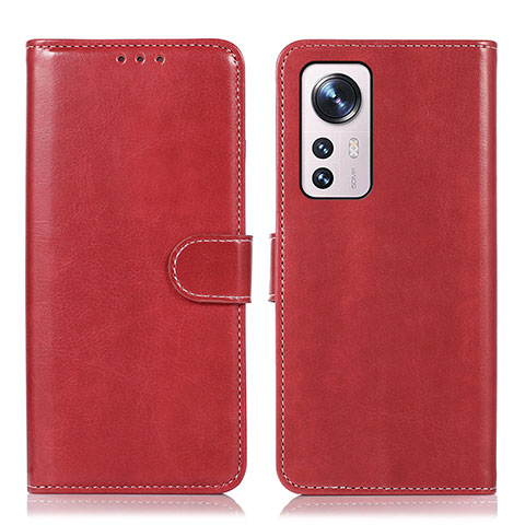 Funda de Cuero Cartera con Soporte Carcasa D03Y para Xiaomi Mi 12 5G Rojo