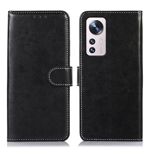 Funda de Cuero Cartera con Soporte Carcasa D03Y para Xiaomi Mi 12S 5G Negro