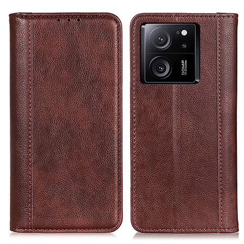 Funda de Cuero Cartera con Soporte Carcasa D03Y para Xiaomi Mi 13T 5G Marron