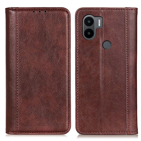 Funda de Cuero Cartera con Soporte Carcasa D03Y para Xiaomi Redmi A1 Plus Marron