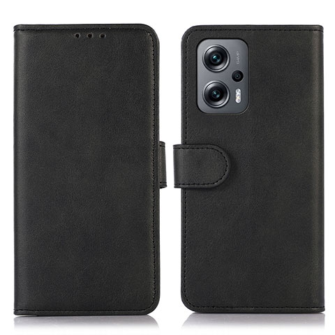 Funda de Cuero Cartera con Soporte Carcasa D03Y para Xiaomi Redmi K50i 5G Negro