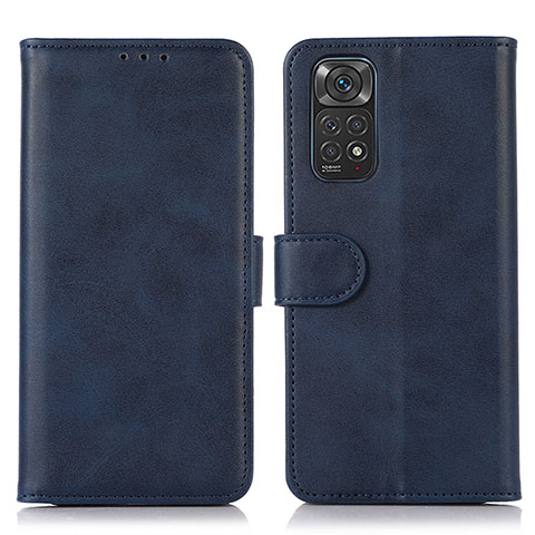 Funda de Cuero Cartera con Soporte Carcasa D03Y para Xiaomi Redmi Note 11 4G (2022) Azul