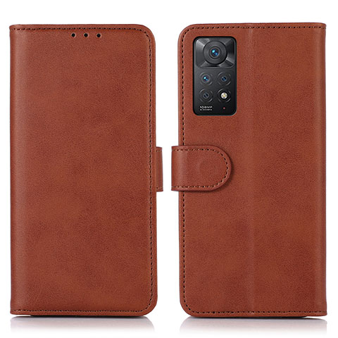 Funda de Cuero Cartera con Soporte Carcasa D03Y para Xiaomi Redmi Note 11 Pro 5G Marron