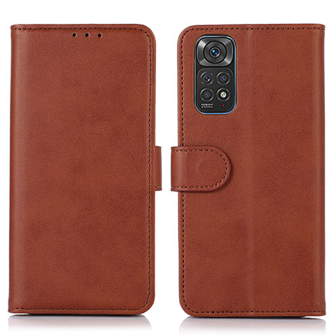 Funda de Cuero Cartera con Soporte Carcasa D03Y para Xiaomi Redmi Note 11S 4G Marron