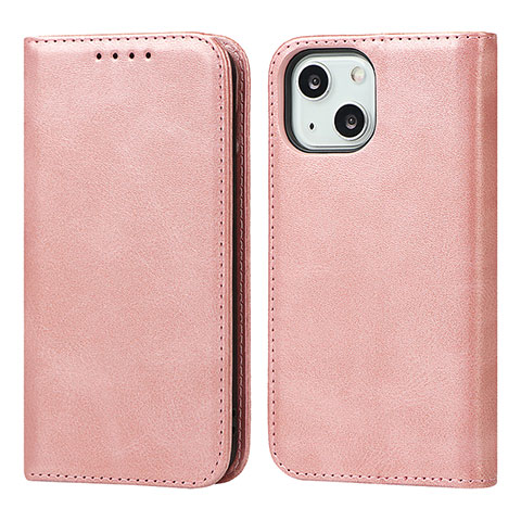 Funda de Cuero Cartera con Soporte Carcasa D04T para Apple iPhone 13 Rosa