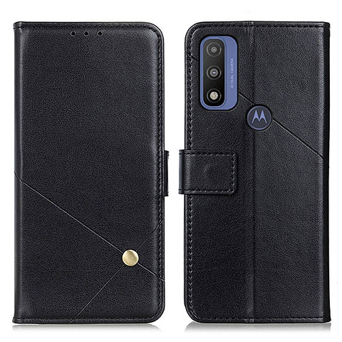 Funda de Cuero Cartera con Soporte Carcasa D04Y para Motorola Moto G Pure Negro