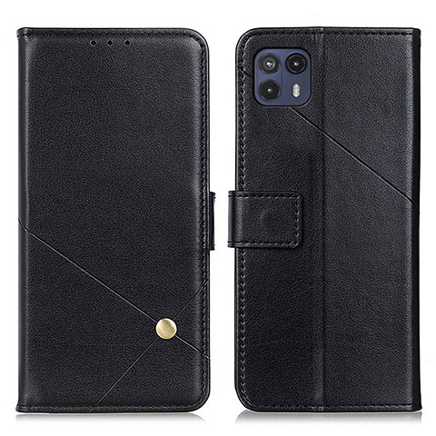 Funda de Cuero Cartera con Soporte Carcasa D04Y para Motorola Moto G50 5G Negro