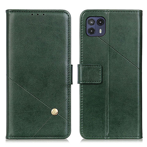 Funda de Cuero Cartera con Soporte Carcasa D04Y para Motorola Moto G50 5G Verde