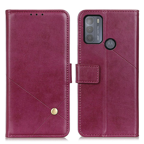 Funda de Cuero Cartera con Soporte Carcasa D04Y para Motorola Moto G50 Morado