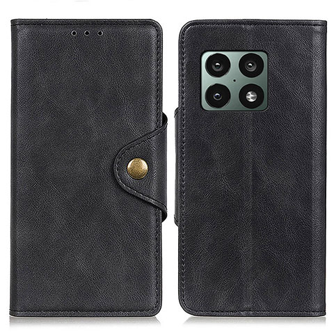 Funda de Cuero Cartera con Soporte Carcasa D04Y para OnePlus 10 Pro 5G Negro