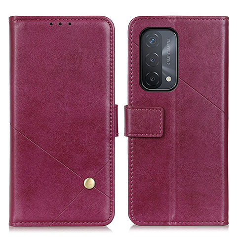 Funda de Cuero Cartera con Soporte Carcasa D04Y para OnePlus Nord N200 5G Morado