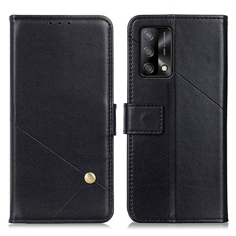 Funda de Cuero Cartera con Soporte Carcasa D04Y para Oppo F19s Negro