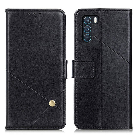 Funda de Cuero Cartera con Soporte Carcasa D04Y para Oppo K9 Pro 5G Negro