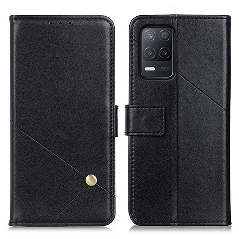 Funda de Cuero Cartera con Soporte Carcasa D04Y para Realme 9 5G India Negro