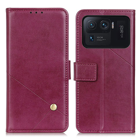 Funda de Cuero Cartera con Soporte Carcasa D04Y para Xiaomi Mi 11 Ultra 5G Morado