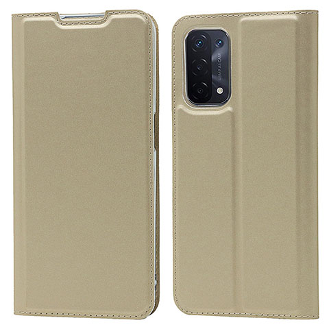 Funda de Cuero Cartera con Soporte Carcasa D05T para OnePlus Nord N200 5G Oro