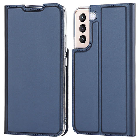 Funda de Cuero Cartera con Soporte Carcasa D05T para Samsung Galaxy S21 Plus 5G Azul