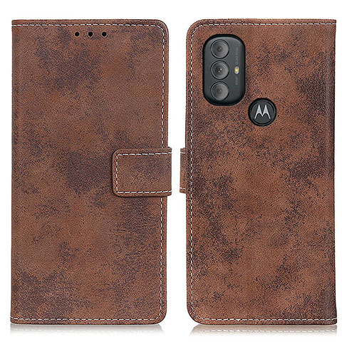 Funda de Cuero Cartera con Soporte Carcasa D05Y para Motorola Moto G Play (2023) Marron