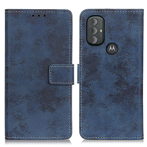 Funda de Cuero Cartera con Soporte Carcasa D05Y para Motorola Moto G Power (2022) Azul