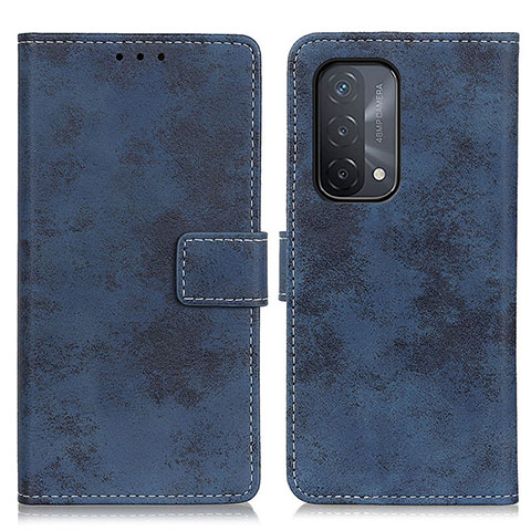 Funda de Cuero Cartera con Soporte Carcasa D05Y para OnePlus Nord N200 5G Azul