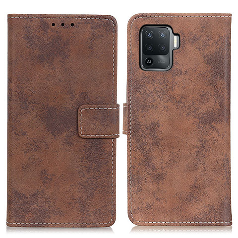 Funda de Cuero Cartera con Soporte Carcasa D05Y para Oppo A94 4G Marron