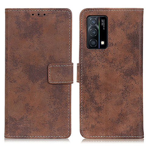 Funda de Cuero Cartera con Soporte Carcasa D05Y para Oppo K9 5G Marron