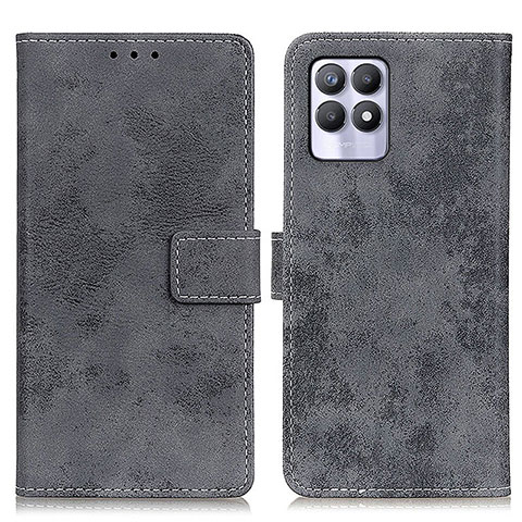 Funda de Cuero Cartera con Soporte Carcasa D05Y para Realme 8i Gris