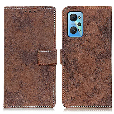 Funda de Cuero Cartera con Soporte Carcasa D05Y para Realme GT Neo2 5G Marron