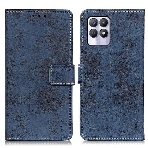 Funda de Cuero Cartera con Soporte Carcasa D05Y para Realme Narzo 50 4G Azul