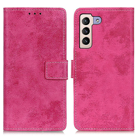 Funda de Cuero Cartera con Soporte Carcasa D05Y para Samsung Galaxy S23 Plus 5G Rosa Roja