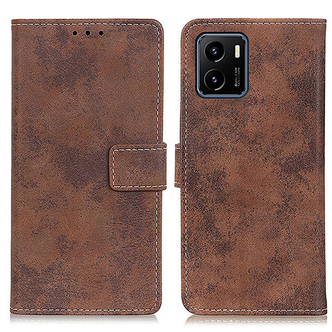 Funda de Cuero Cartera con Soporte Carcasa D05Y para Vivo Y15C Marron