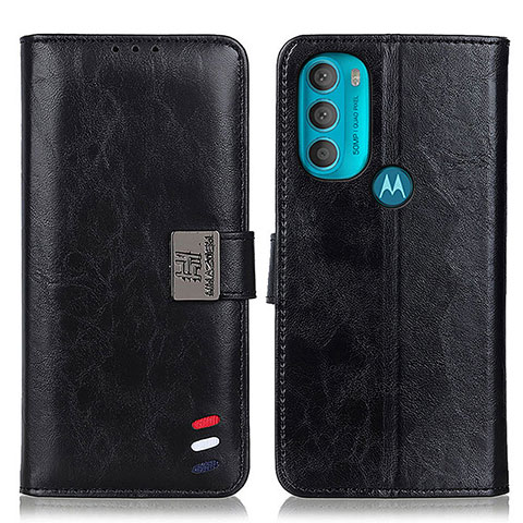 Funda de Cuero Cartera con Soporte Carcasa D06Y para Motorola Moto G71 5G Negro