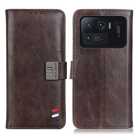 Funda de Cuero Cartera con Soporte Carcasa D06Y para Xiaomi Mi 11 Ultra 5G Marron