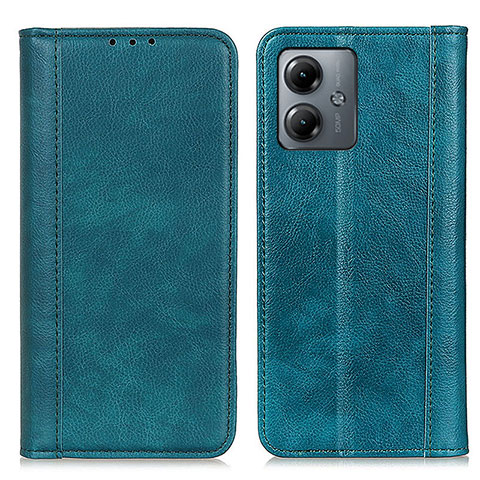 Funda de Cuero Cartera con Soporte Carcasa D07Y para Motorola Moto G14 Azul Cielo