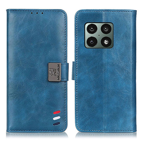 Funda de Cuero Cartera con Soporte Carcasa D07Y para OnePlus 10 Pro 5G Azul Cielo